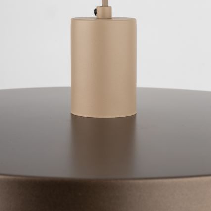 Luster na sajli SILA 1xE27/15W/230V pr. 40 cm braon/bež