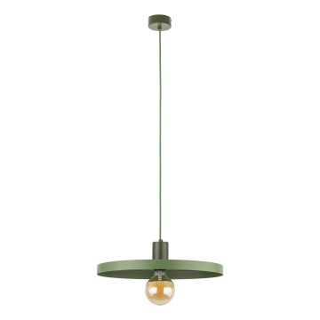 Luster na sajli SILA 1xE27/15W/230V pr. 40 cm zelena