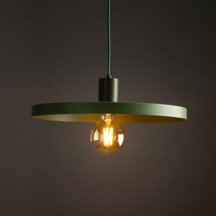 Luster na sajli SILA 1xE27/15W/230V pr. 40 cm zelena