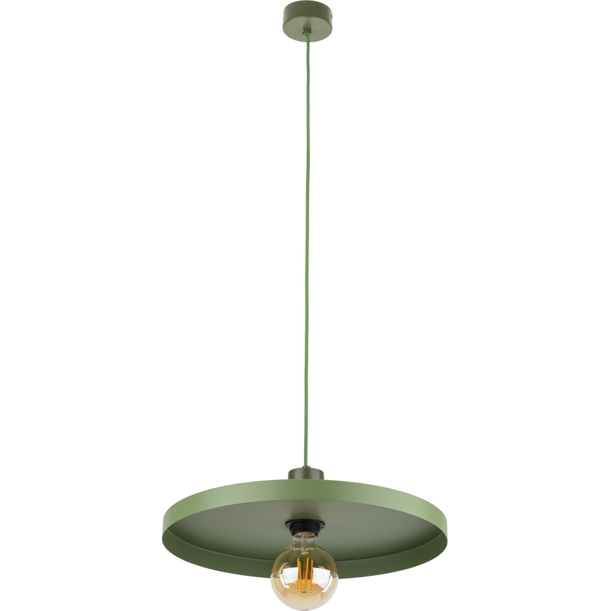 Luster na sajli SILA 1xE27/15W/230V pr. 40 cm zelena