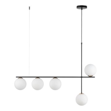 Luster na sajli SILIA 5xG9/12W/230V crno