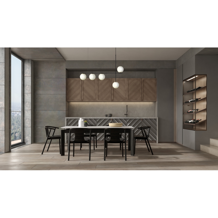 Luster na sajli SILIA 5xG9/12W/230V crno