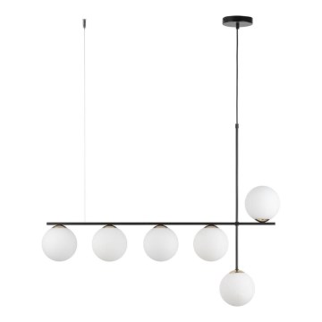 Luster na sajli SILIA 6xG9/12W/230V crno