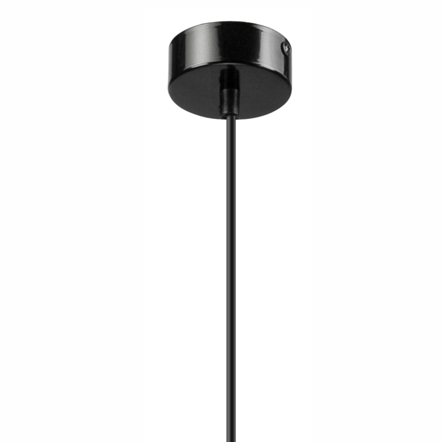 Luster na sajli SIMON 1xE27/60W/230V crno/bukva