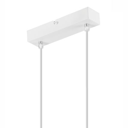 Luster na sajli SIMON 2xE27/60W/230V bela/bukva