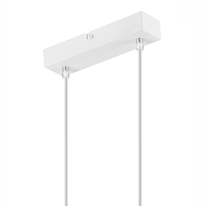 Luster na sajli SIMON 2xE27/60W/230V bela/bukva