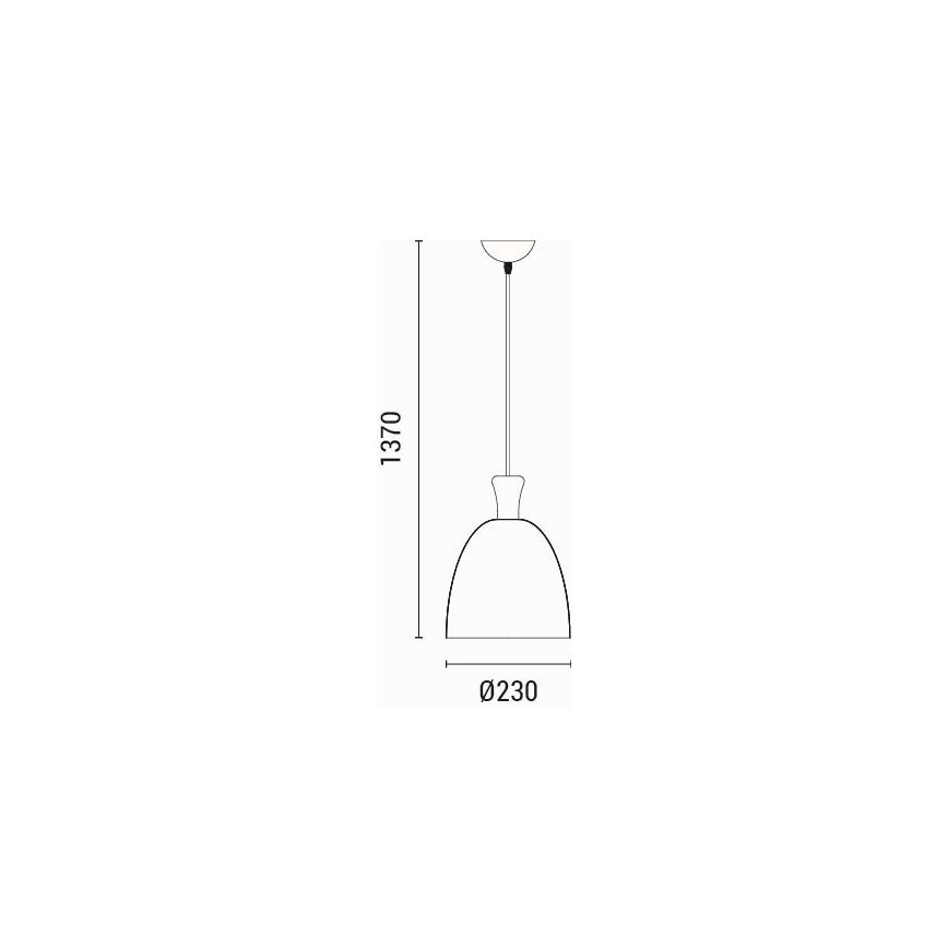 Luster na sajli SIMPLO 1xE27/15W/230V sivo pr. 23 cm