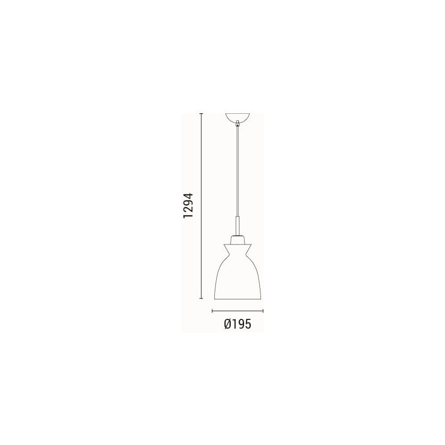 Luster na sajli SIMPLO 1xE27/15W/230V zelena pr. 19,5 cm