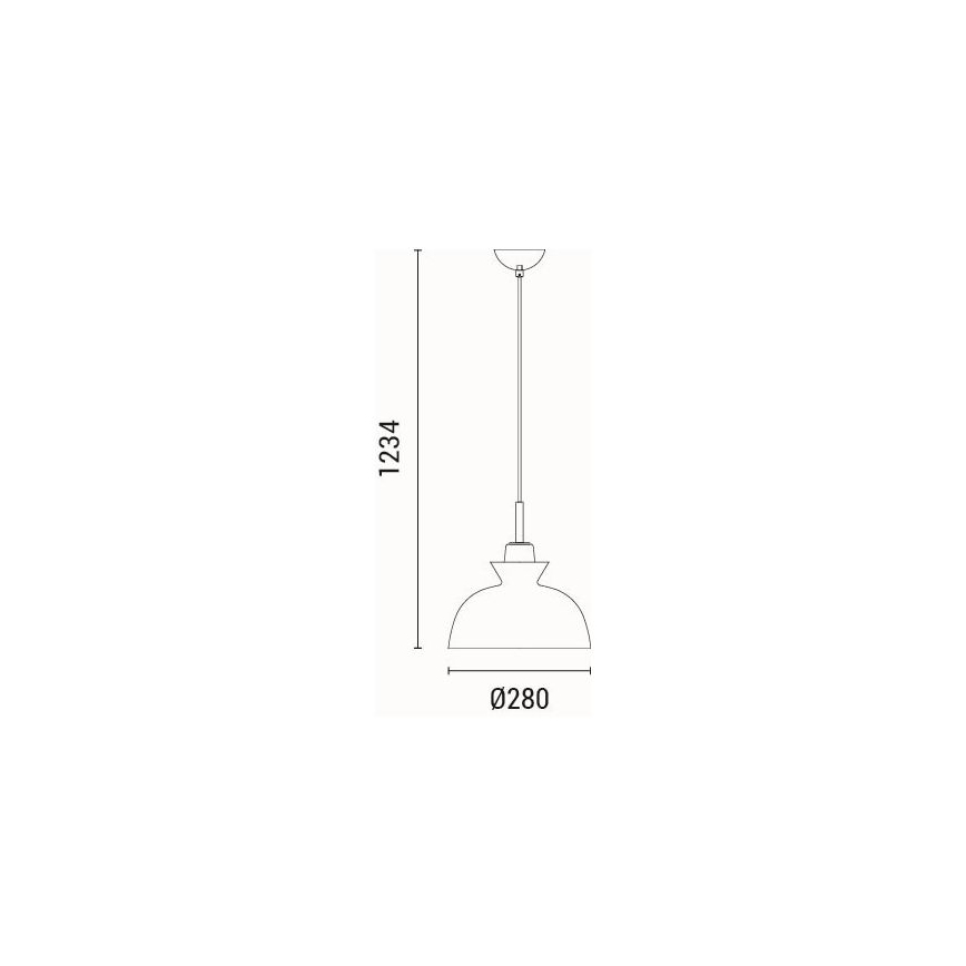 Luster na sajli SIMPLO 1xE27/15W/230V zelena pr. 28 cm