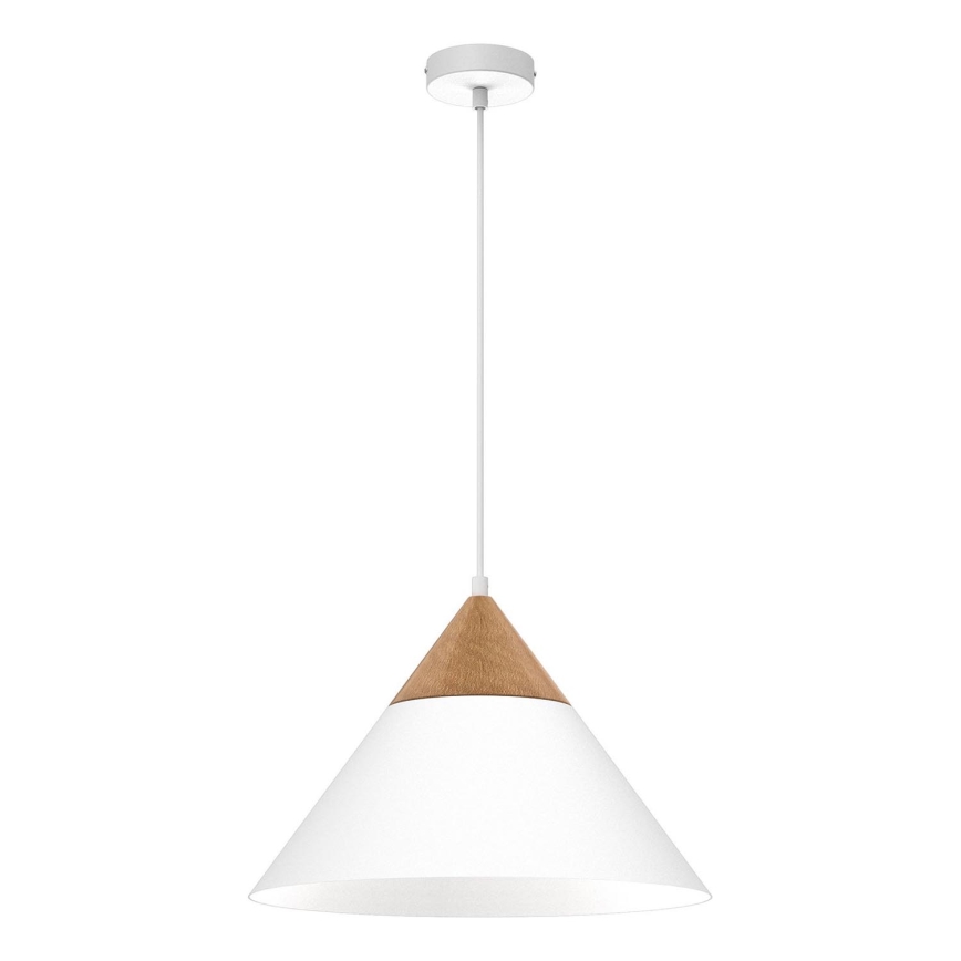 Luster na sajli SINGLE 1xE27/15W/230V bela/bukva