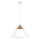Luster na sajli SINGLE 1xE27/15W/230V bela/bukva