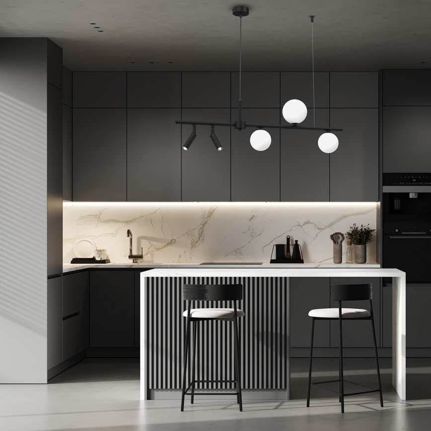 Luster na sajli SIRIO 5xG9/25W/230V crno