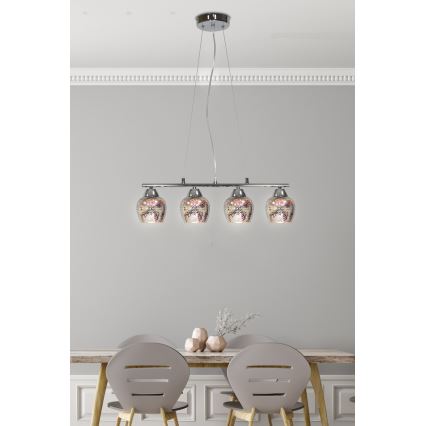 Luster na sajli SIRIUS 4xE27/60W/230V