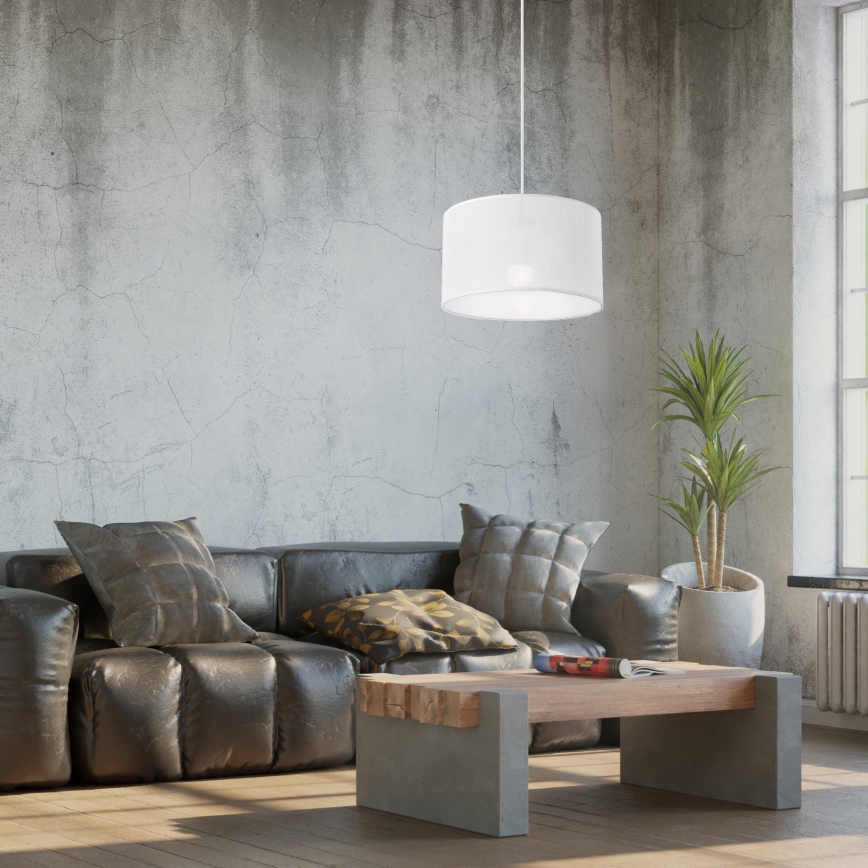 Luster na sajli SIRJA 1xE27/60W/230V bela