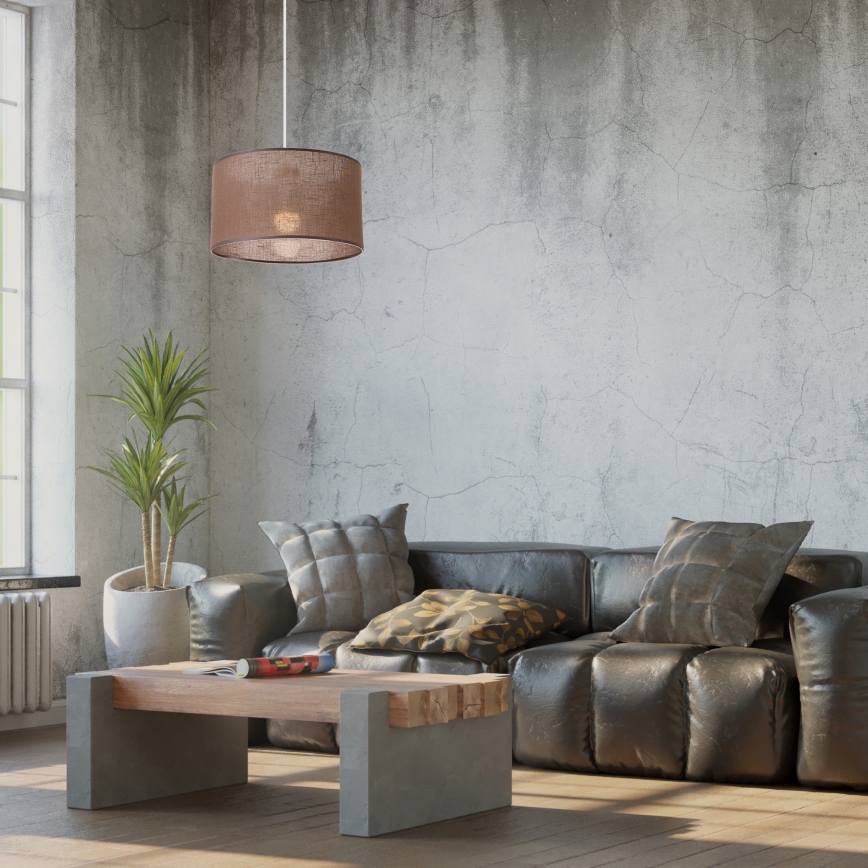 Luster na sajli SIRJA 1xE27/60W/230V braon