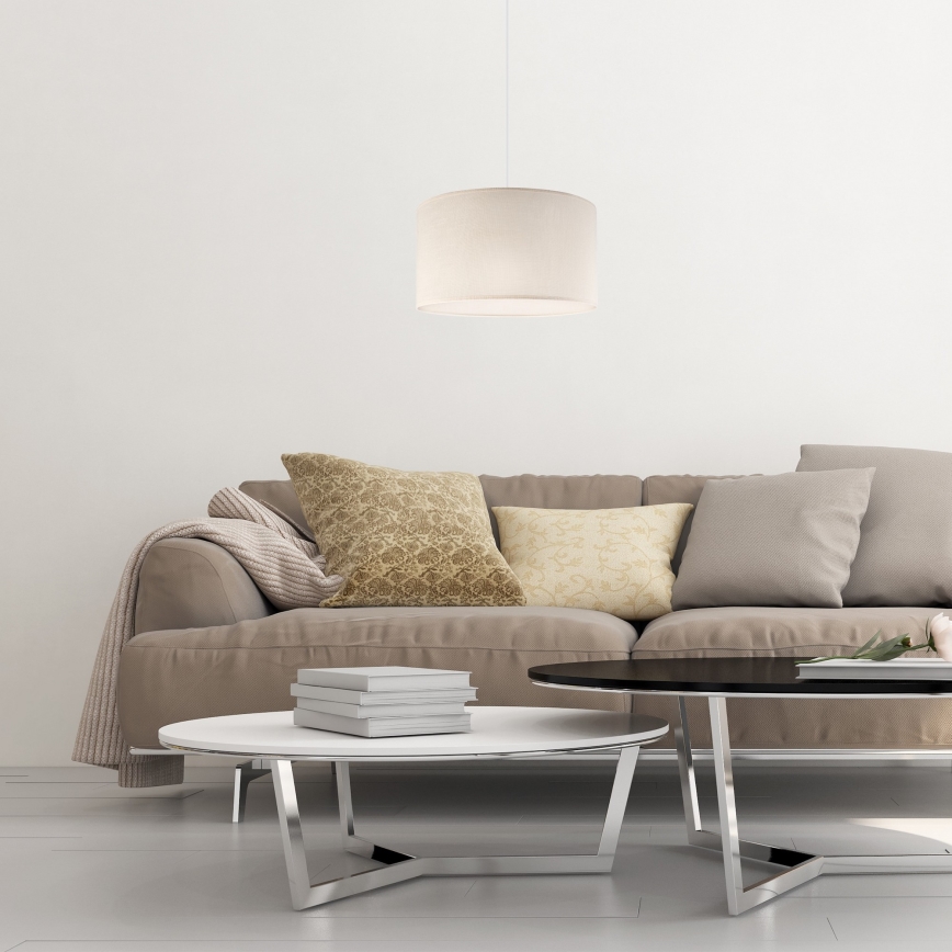 Luster na sajli SIRJA 1xE27/60W/230V kremasta