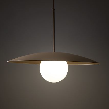 Luster na sajli SLATE 1xE27/15W/230V pr. 65 cm bež