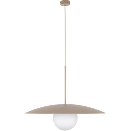 Luster na sajli SLATE 1xE27/15W/230V pr. 65 cm bež