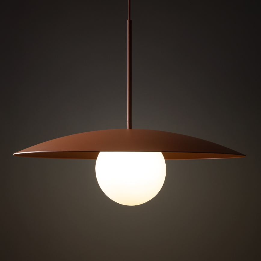 Luster na sajli SLATE 1xE27/15W/230V pr. 65 cm cigla