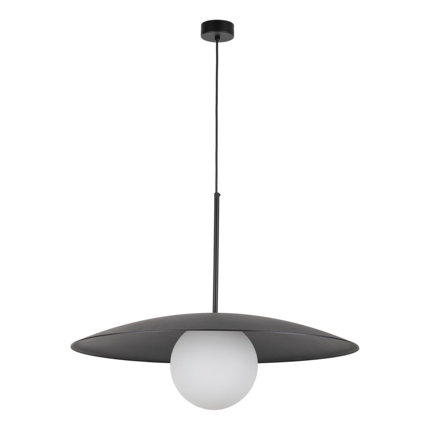 Luster na sajli SLATE 1xE27/15W/230V pr. 65 cm crno