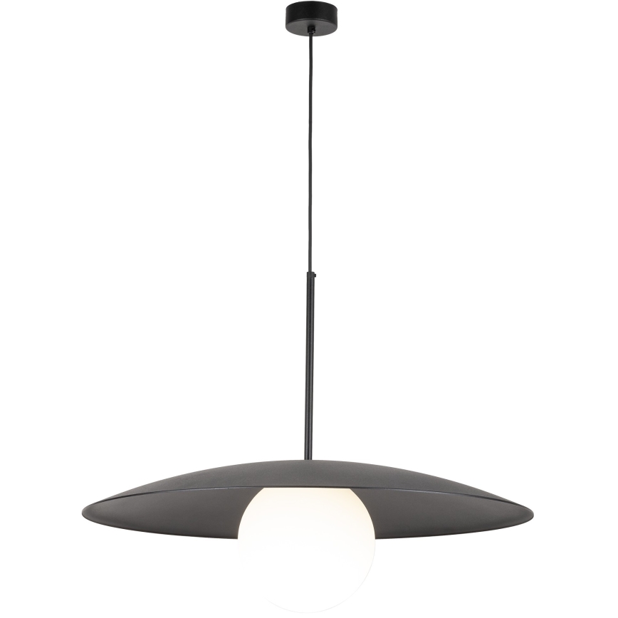 Luster na sajli SLATE 1xE27/15W/230V pr. 65 cm crno