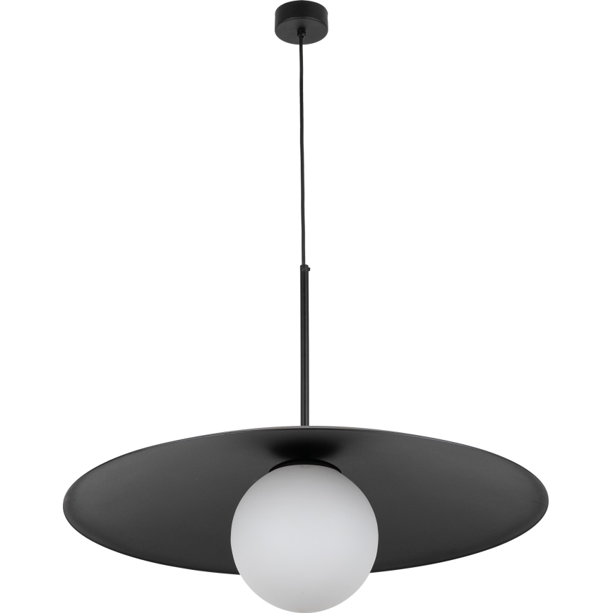 Luster na sajli SLATE 1xE27/15W/230V pr. 65 cm crno