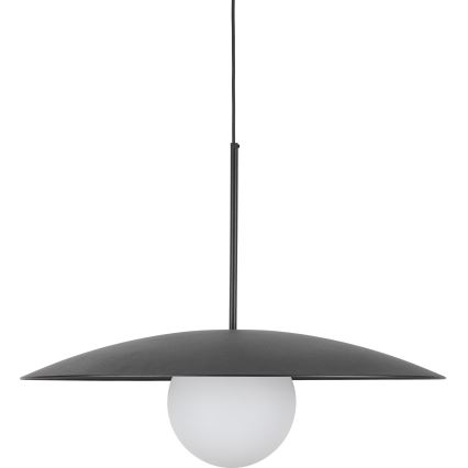 Luster na sajli SLATE 1xE27/15W/230V pr. 65 cm crno