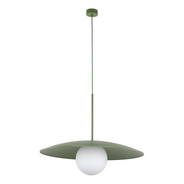 Luster na sajli SLATE 1xE27/15W/230V pr. 65 cm zelena