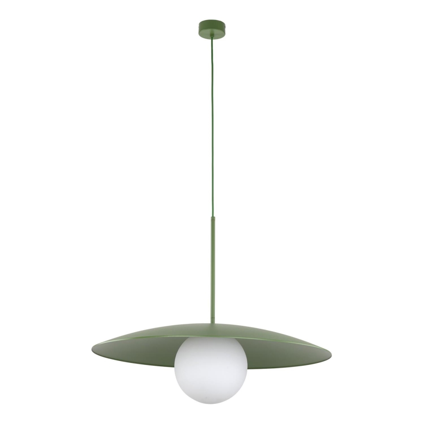 Luster na sajli SLATE 1xE27/15W/230V pr. 65 cm zelena