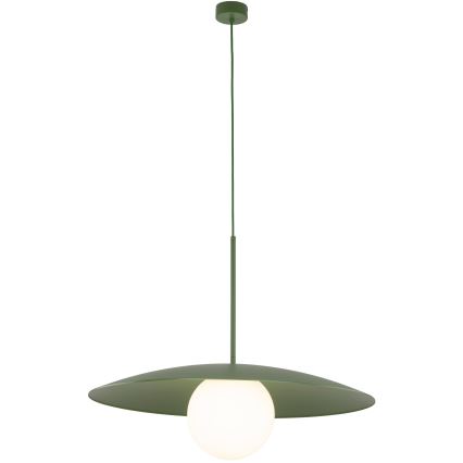 Luster na sajli SLATE 1xE27/15W/230V pr. 65 cm zelena