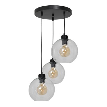 Luster na sajli SOFIA 3xE27/60W/230V proziran