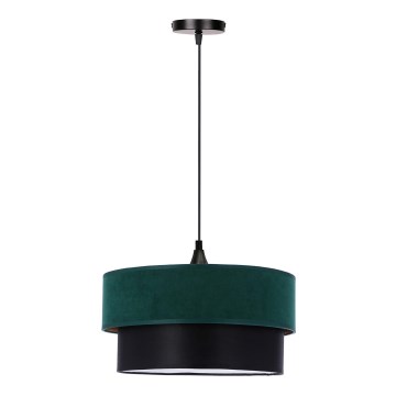 Luster na sajli SOLANTO 1xE27/60W/230V zelena/crno
