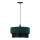 Luster na sajli SOLANTO 1xE27/60W/230V zelena/crno