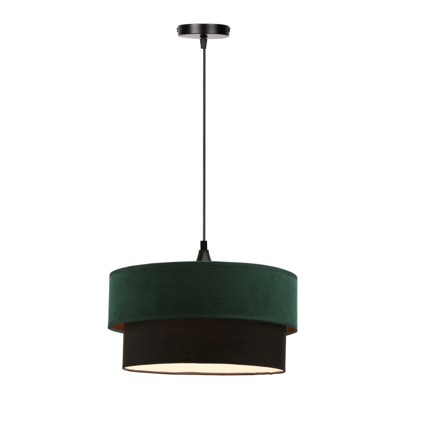 Luster na sajli SOLANTO 1xE27/60W/230V zelena/crno
