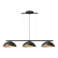 Luster na sajli SOLAR 3xE27/60W/230V crno