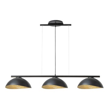 Luster na sajli SOLAR 3xE27/60W/230V crno