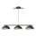 Luster na sajli SOLAR 3xE27/60W/230V crno