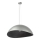 Luster na sajli SOLARIS 1xE27/60W/230V pr. 48 cm srebrno/crno
