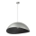 Luster na sajli SOLARIS 1xE27/60W/230V pr. 89 cm srebrno/crno