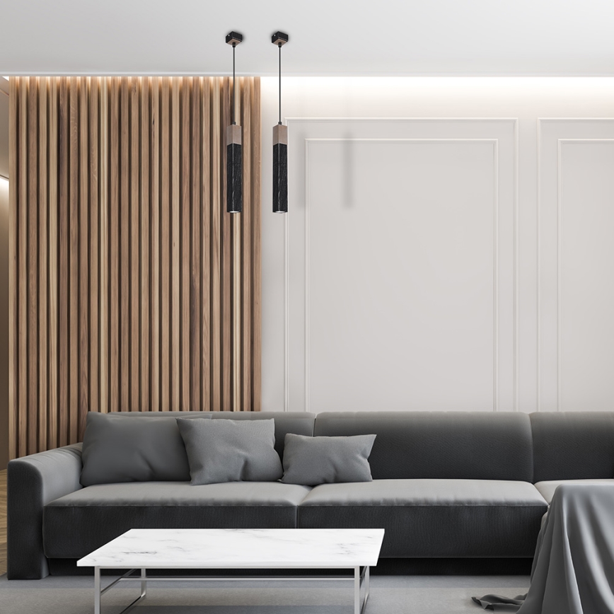 Luster na sajli SOLO 1xGU10/MR11/40W/230V crno