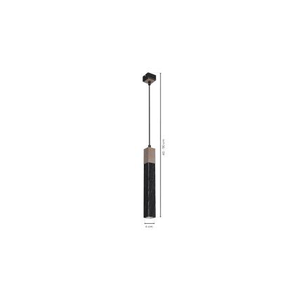 Luster na sajli SOLO 1xGU10/MR11/40W/230V crno