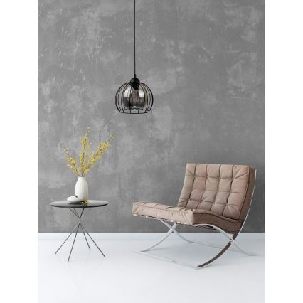 Luster na sajli SOLO BLACK 1xE27/60W/230V