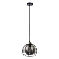 Luster na sajli SOLO BLACK 1xE27/60W230V crno/zlatna