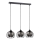 Luster na sajli SOLO BLACK 3xE27/60W/230V