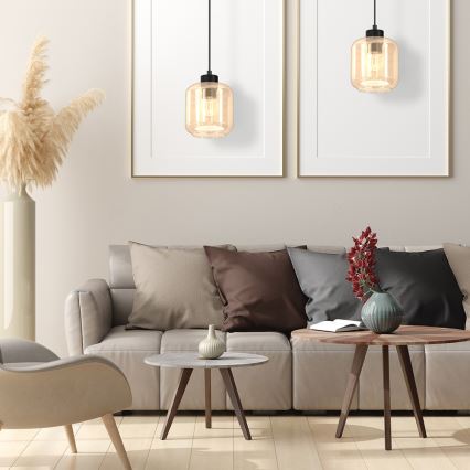 Luster na sajli SOMBRA 1xE27/60W/230V bež