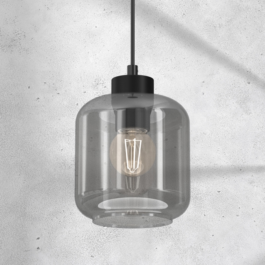 Luster na sajli SOMBRA 1xE27/60W/230V sivo