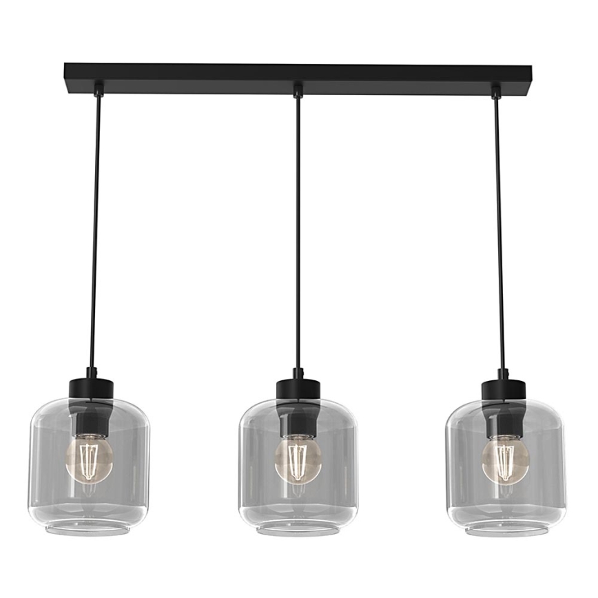 Luster na sajli SOMBRA 3xE27/60W/230V sivo