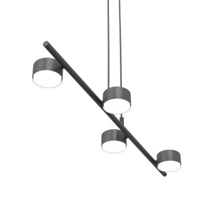 Luster na sajli SORA 4xGX53/12W/230V crno