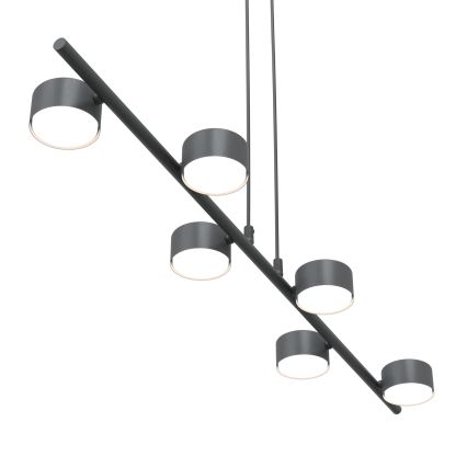 Luster na sajli SORA 6xGX53/12W/230V crno
