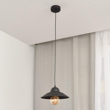 Luster na sajli SORAPIS 1xE27/15W/230V crno